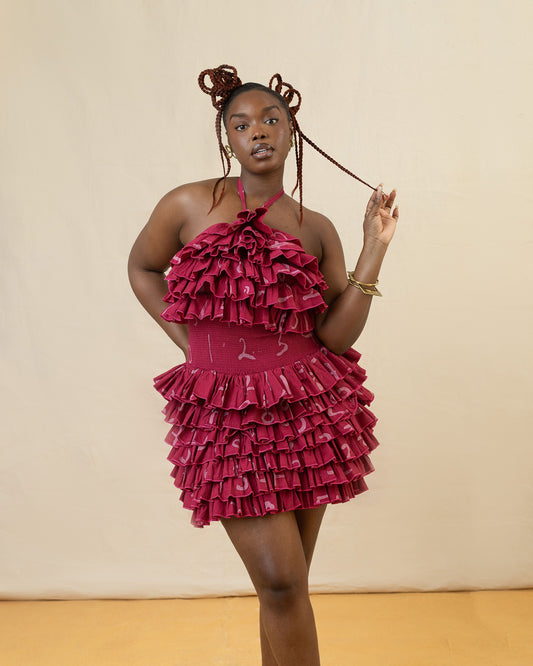 Ìmọ̀lẹ̀ Ruffle Dress